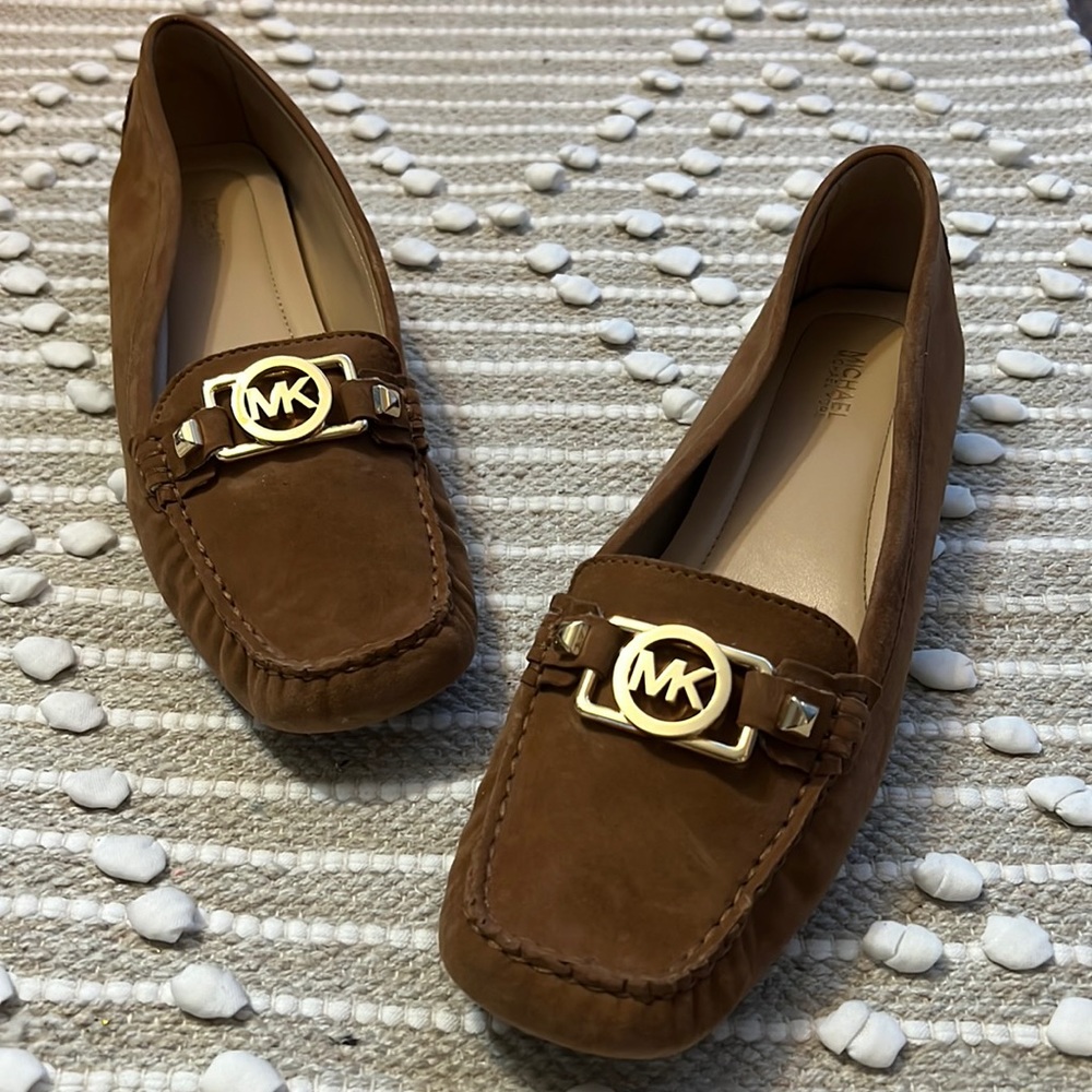 Michael Michael Kors Suede Moccasins (Brown 9.5)